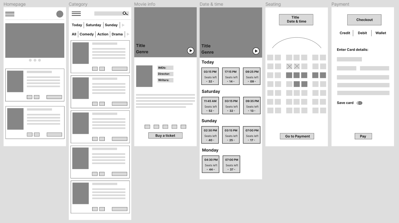 Cinema App Prototype