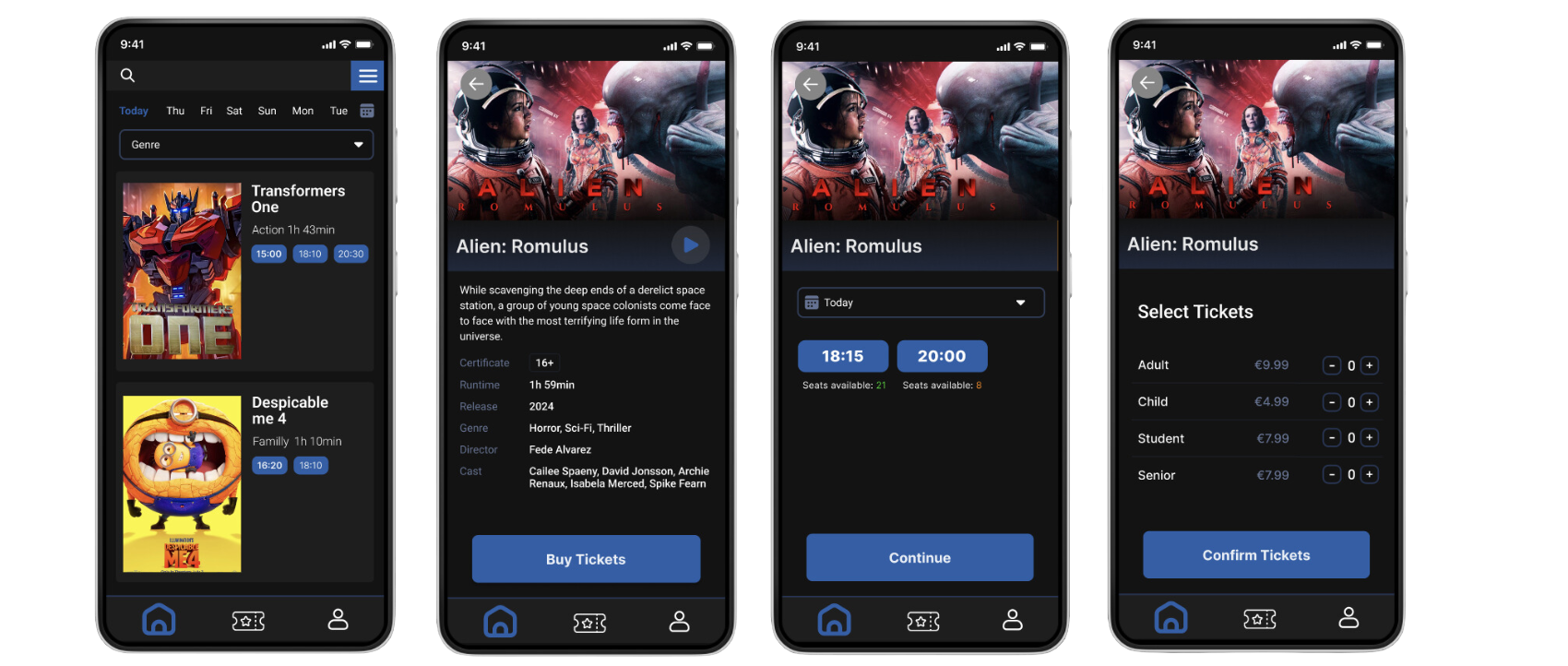 Cinema App Prototype